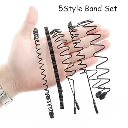 Ree Men S Hair Accessories Guy Headbands Stylish Hairband Black