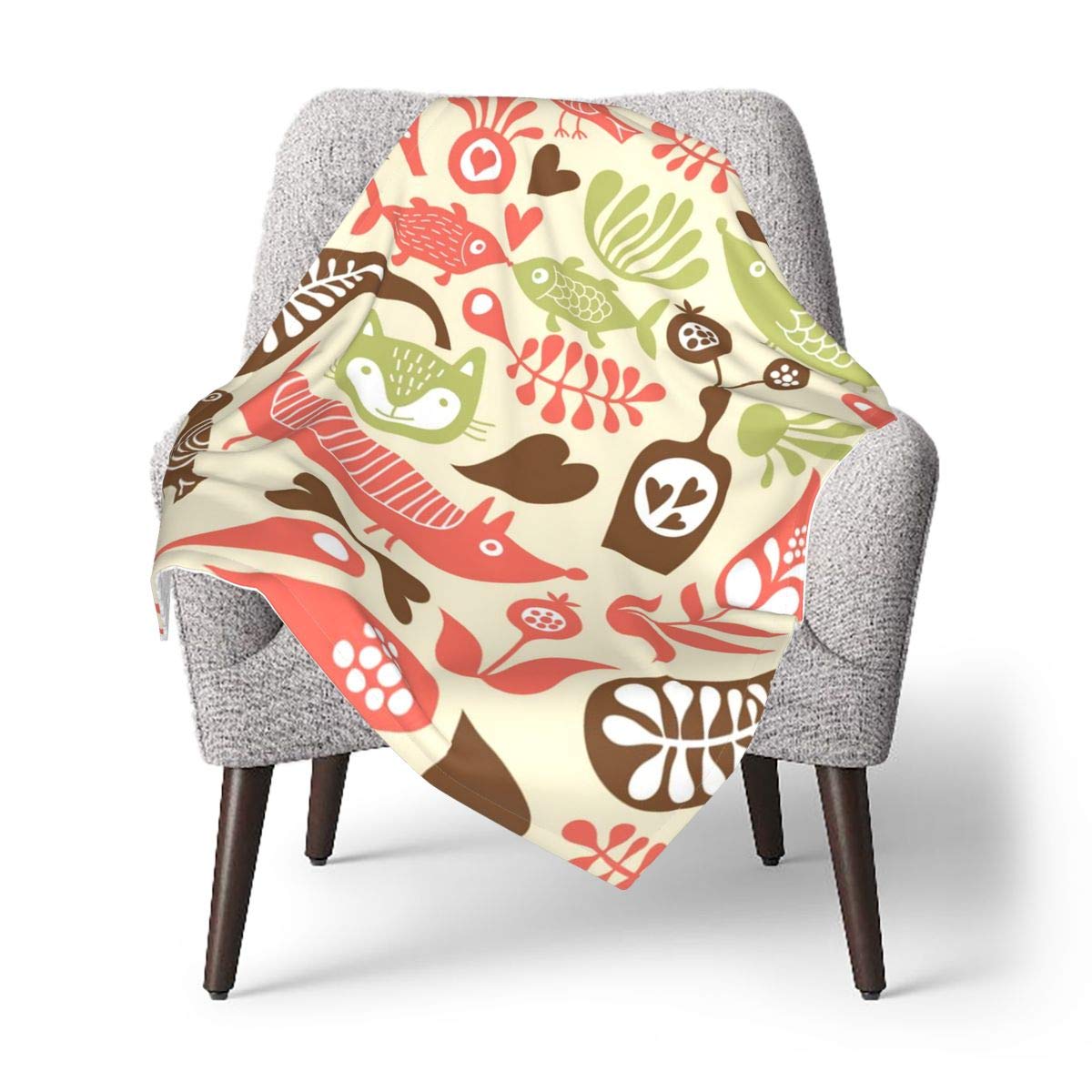 Amazon.com: Wild Animals Baby Blanket Small Size Blankets Lightweight