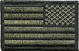 Tactical Reverse USA Flag Patch - Olive Drab 2