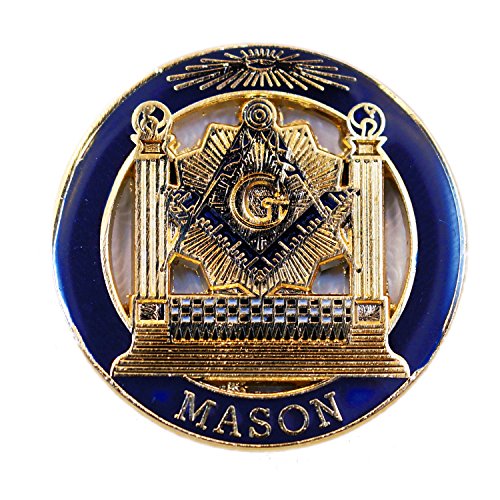 Masonic Exchange Double Column Masonic Lapel Pin