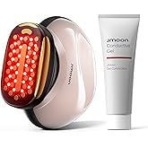 JMOON Microcurrent Facial Device, M30U Red Light Therapy for Face, Safe Anti Aging Skin Care, 4 Modes, 5 Energy Levels for Full Face Lift and Ideal for Smile Lines, Eyes, and Forehead (Pink)