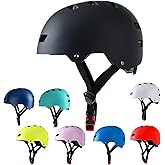 Bike Helmet 3 Sizes for Teenager Kids Youth Adults,Bavilk Skateboard Helmet Adjustable Multi-Sport Bicycle Cycling Scooter Roller Skate Inline Skating Rollerblading for Girls Boys Women Men Teen