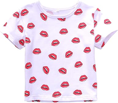 white shirt with red hearts