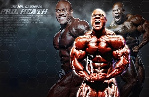 Amazon Co Jp フィル ヒース ボディビルダー布ポスター36 24 額縁共 並行輸入品 ホーム キッチン