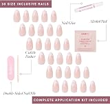 Glamnetic Ma Damn Press On Nails French Tip UV Finish 24 Nail Kit view 7