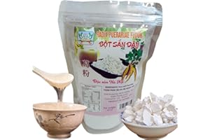 MEKOMAN Arrowroot Chunks, Radix Puerariae Flour, Snack Sized of Crunchy Arrow Roots Starch, Gluten-Free Cornstarch Substitutes Thickening Ingredient for Cooking, Baking, and More - Ideal for Sauces, Soups,