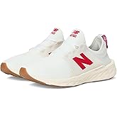 New Balance Men's Fresh Foam X Cruz V3 Running Shoe, Sea Salt/Team Red/Permafrost, 10 M