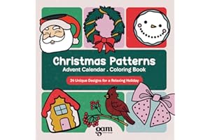 Christmas Patterns: Advent Calendar . Coloring Book