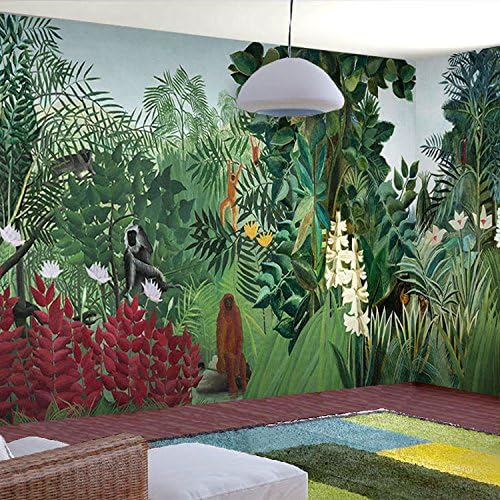 Huangyahui Wandbilder 3d Retro Cartoon Tier Holz Wald Tapeten Hotel Zimmer Kindergarten Spielplatz Kinderzimmer Thema Wallpaper 180cmx120cm Amazon De Baumarkt