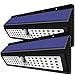 Solar Lights Outdoor, Lovin Product Home Security 62 LED Solar Powered Light; Super Bright Wide Angle; 3 Intelligent Modes; Motion Sensor Wall Lights for Outside/ Garage/ Garden/ Driveway (2 Pack)