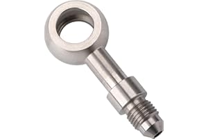 Podavelle 3AN Male to 12mm M12 Banjo Stainless Steel Brake Hose Fitting Adapter Straight