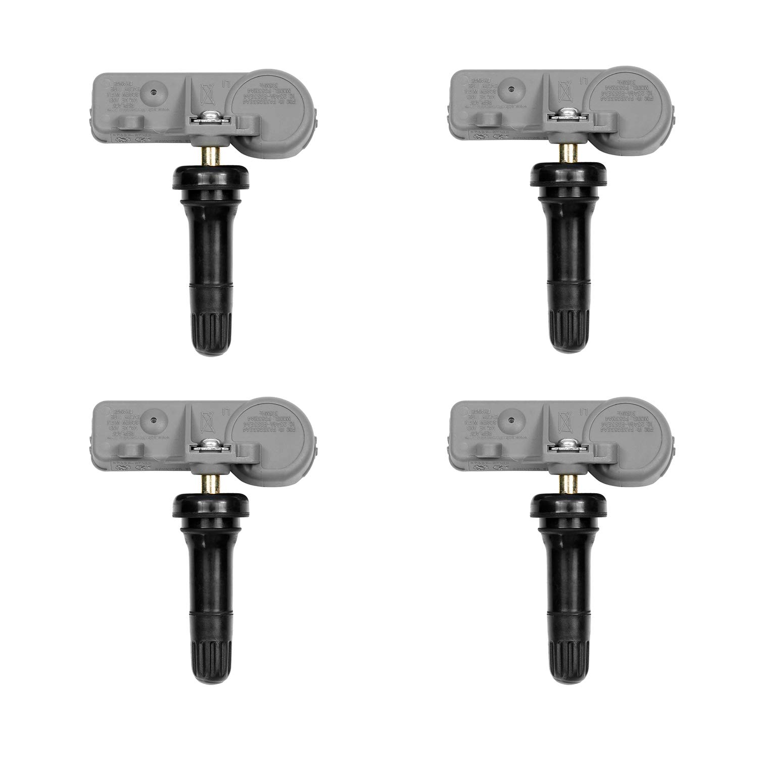 Tire Pressure Sensor 315MHz TPMS Snap-in 4Pcs for Chevy GMC Cadillac Buick &amp; More Replaces# 13586335, 13581558, 15922396