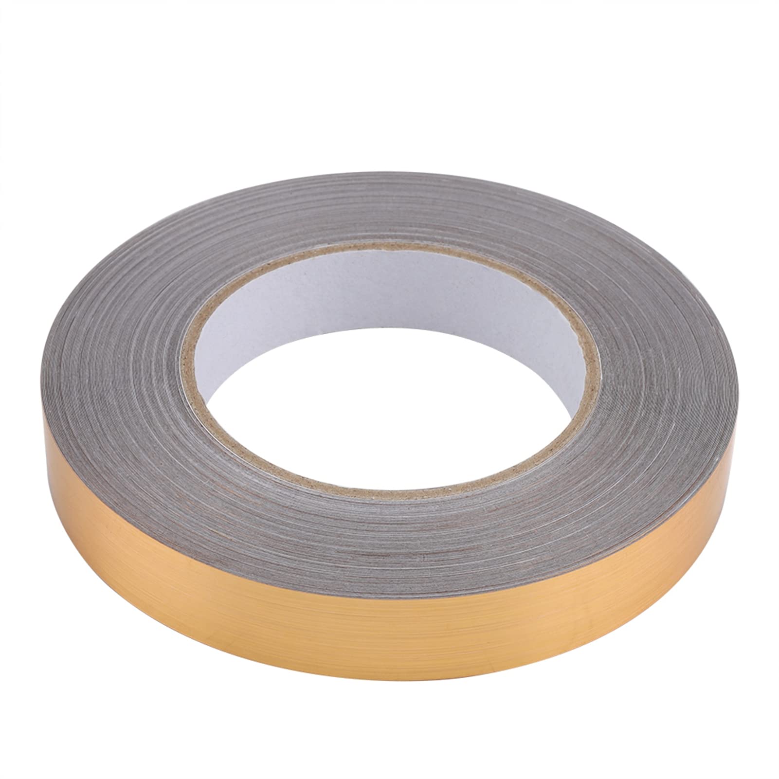 FTVOGUE PVC Decorative Tape, Floor Crevice Line Sticker Self-Adhesive Sealing Tape for Ground Corner Tile (0.79in, Gold)