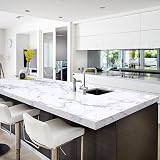 Arthome Marble Contact Paper 43.5cmx200cm Self Adhesive Wallpaper White Granite view 2