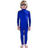 Full Bodysuit Include Felt Eye Mask Kids Dancewear Without Gloves and Socks Solid Color Spandex Zentai Child Unitard