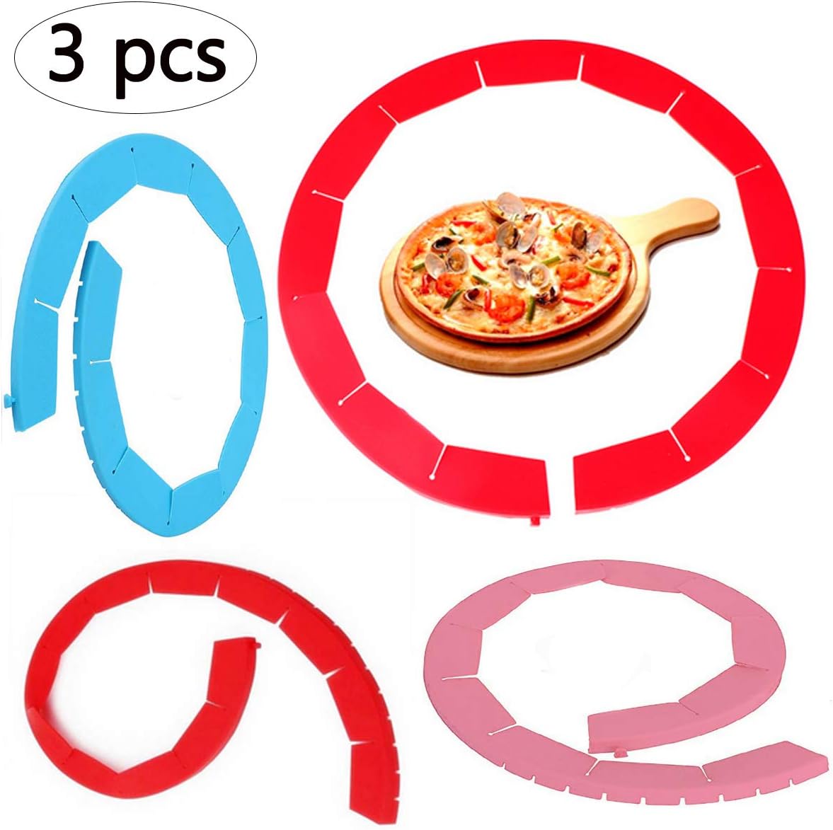 Adjustable Pie Crust Shield Protector Silicone Pie Edge Protectors for Baking Pie