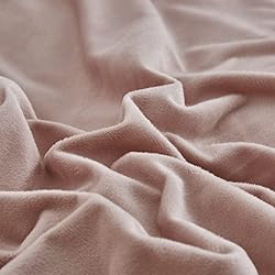 Luxlovery Pink Velvet Comforter Set Cal King Blush