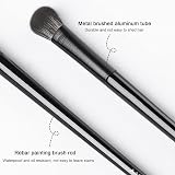 LacyMC Eye Makeup Brush Set Angled Precision Eyeshadow Tools Blending Defining view 5