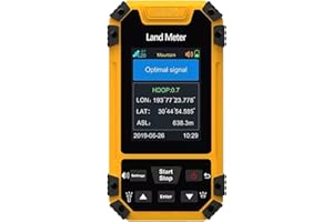 GPS Land Meter, 2.4in Screen Handheld GPS Navigation Land Area Meter with GNSS Receiver, Professional Land Surveying Equipmen