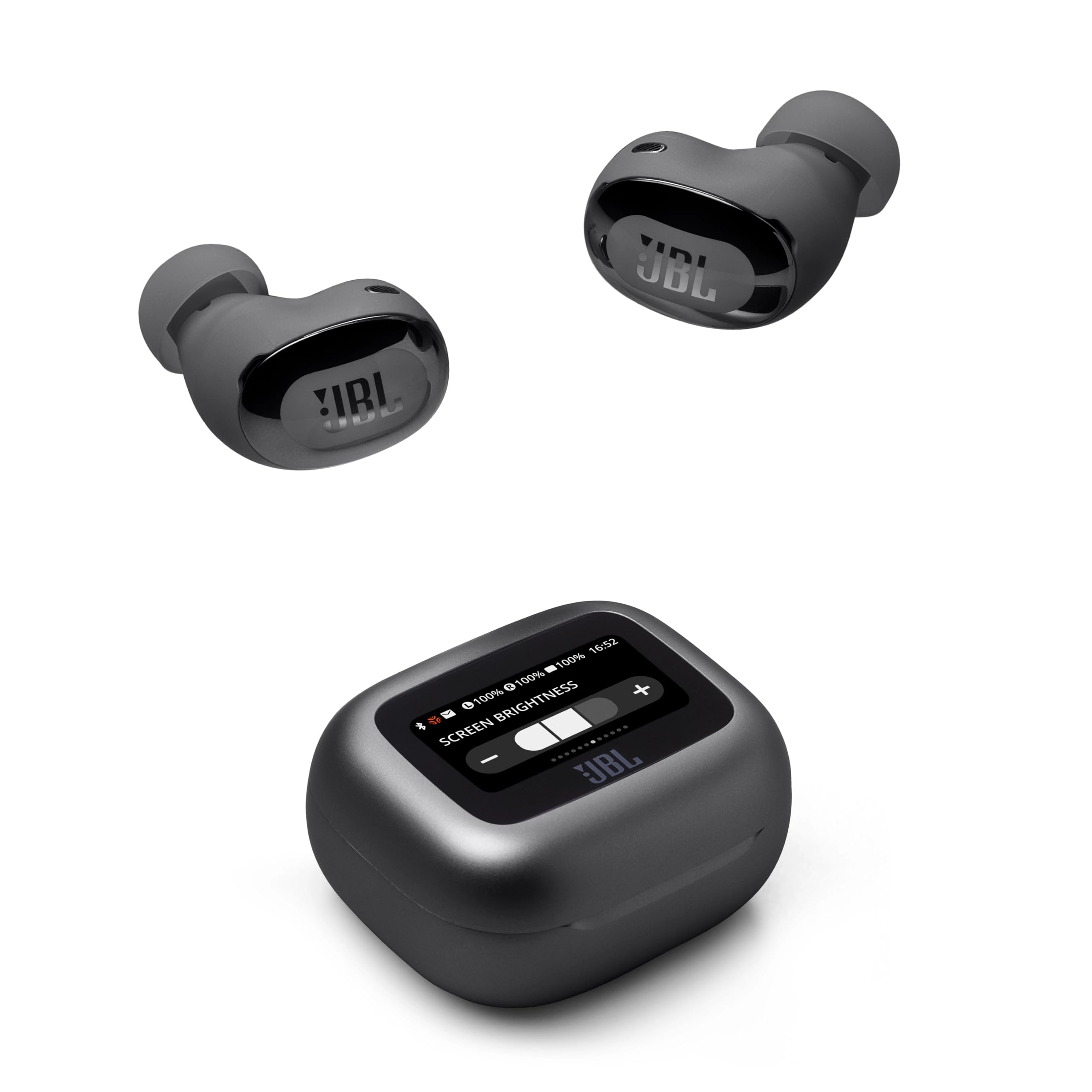 JBL Live Buds 3, Wireless Earbud-Kopfhörer mit Bluetooth, 40 Stunden Akkulaufzeit, True Adaptive Noise Cancelling und hochauflösendem JBL Signature Sound, IP55 wasserfest, Schwarz