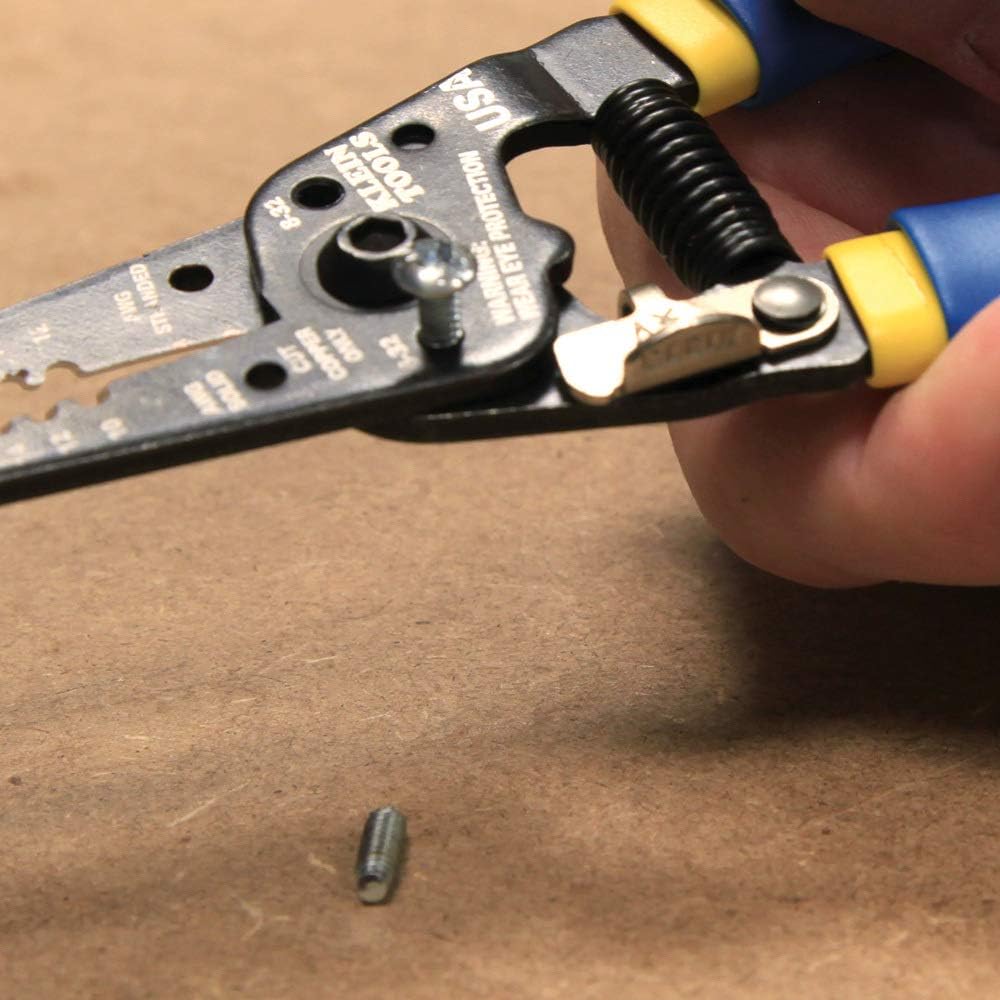 Klein Tools 11055 Wire Cutter and Wire Stripper, Stranded Wire Cutter, Solid Wire Cutter, Cuts Copper Wire - Wire Stripping Tool - 