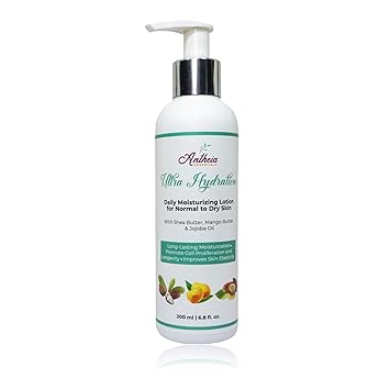 Antheia Essentials Ultra Hydration Daily Moisturizing Lotion for All Skin Types - Contains Shea Butter, Mango Butter & Jojoba Oil | Light-Weight & Fast Absorbing | No Parabens and Sulphates | 200 ML
