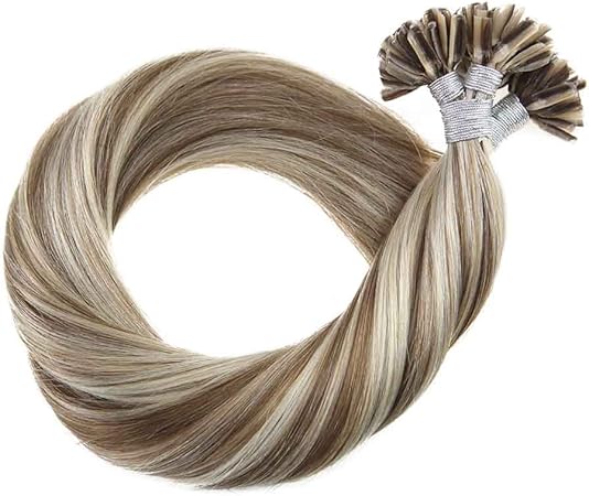 LaaVoo 50cm Great Length Hot Fusion Extensiones de Pelo de ...