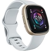 Fitbit Sense 2 Advanced Health and Fitness Smartwatch - Blue Mist/Pale Gold | with Stress and Sleep Tools - 3-Month Google Health Premium Membership Included - ECG App, SpO2, 24/7 Heart Rate, and GPS
