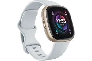 Fitbit Sense 2 Advanced Health and Fitness Smartwatch with Tools to Manage Stress and Sleep, ECG App, SpO2, 24/7 Heart Rate and GPS, Blue Mist/Pale Gold, One Size (S &amp; L Bands Included)4.2 out of 5 stars 9,42621 offers from $180.45