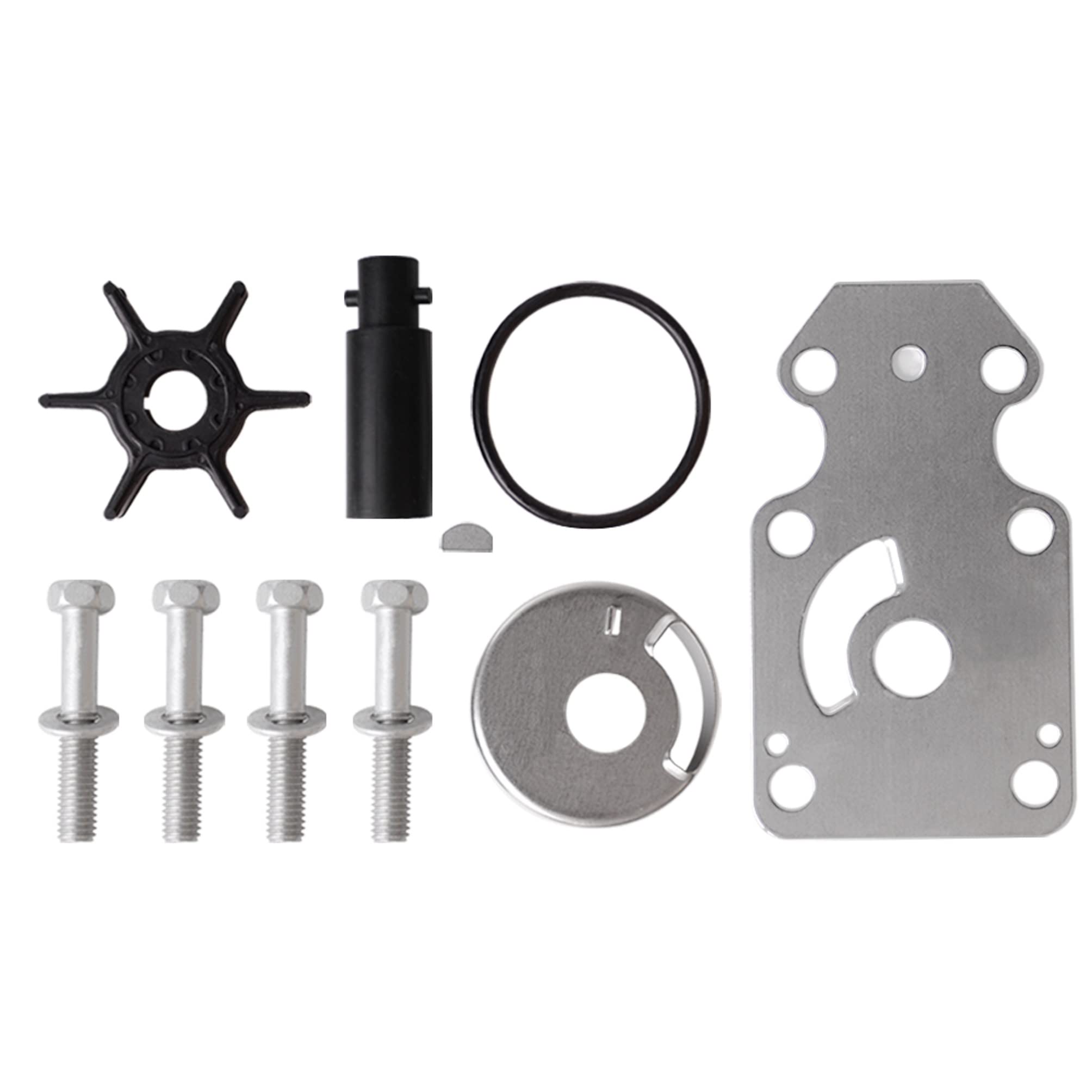 Photo 1 of MARKGOO Water Pump Impeller Repair Kit 69G-W0078-00-00 for Yamaha 4 stroke Outboard 8 9.9 HP T8 T9.9 Boat Motor Engine Rebuild Service Parts Replacement Sierra 18-3475 69G-W0078-02-00