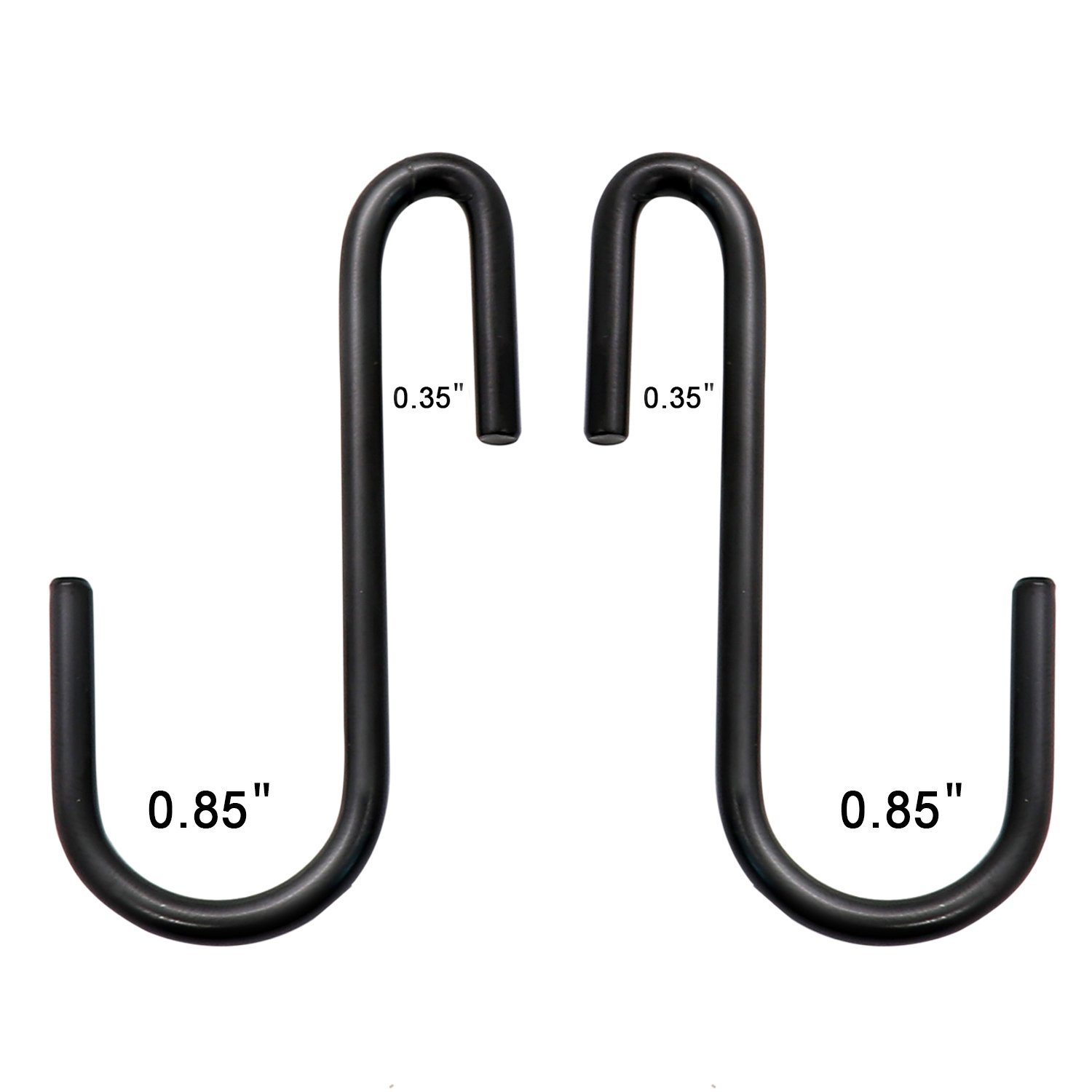30 Pack Esfun Heavy Duty S Hooks Black S Shaped Hooks Hanging Hangers