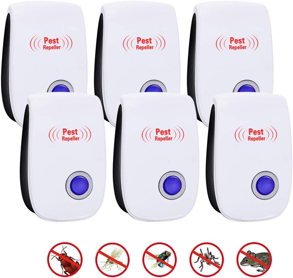 VEGKEY Repelente Ultrasónico de Plagas, 6 Piezas Repelente ...