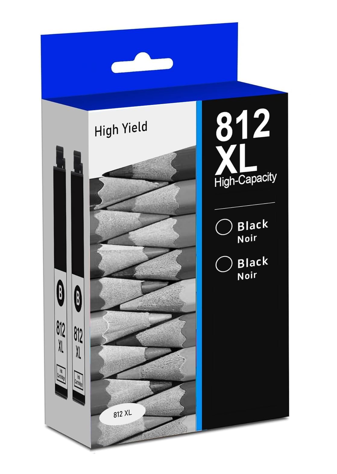 Photo 1 of ETBFIT 812XL Black Ink Cartridges Remanufactured for EPSON 812XLT812 for 812xl Ink cartridges Combo Pack Work with Work for WF-7840 WF-7820 WF-7310 EC-C7000 Printers(2 Black)