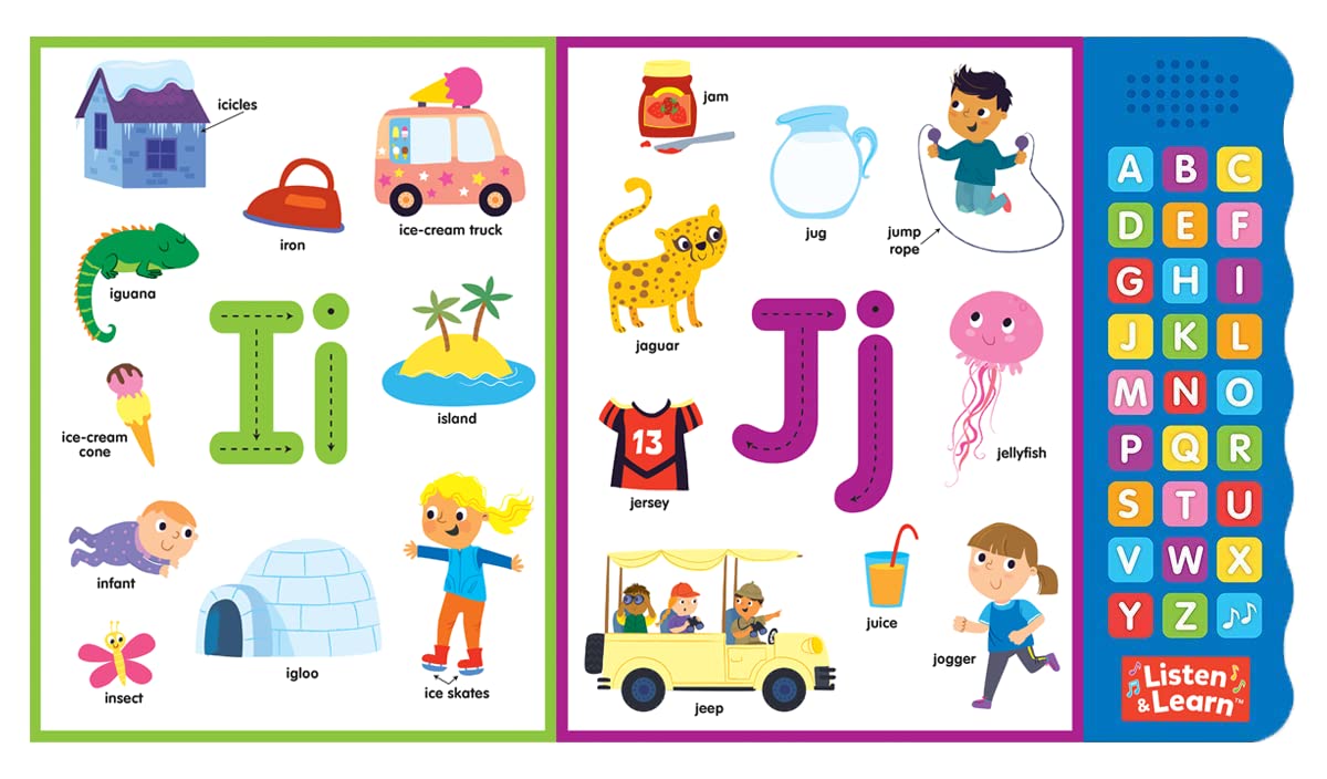 Let's Learn ABCs - Interactive Sound Book for Toddlers | 27 Fun Buttons, Tracing & Alphabet Song | Touch & Feel Board Book for Early Learning Let's Learn ABCs - Interactive Sound Book for Toddlers | 27 Fun Buttons, Tracing & Alphabet Song | Touch & Feel Board Book for Early Learning Board book