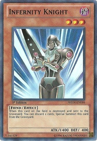 Yu-Gi-Oh! - Infernity Knight (PHSW-EN099) - Photon Shockwave - 1st Edition - Super Rare