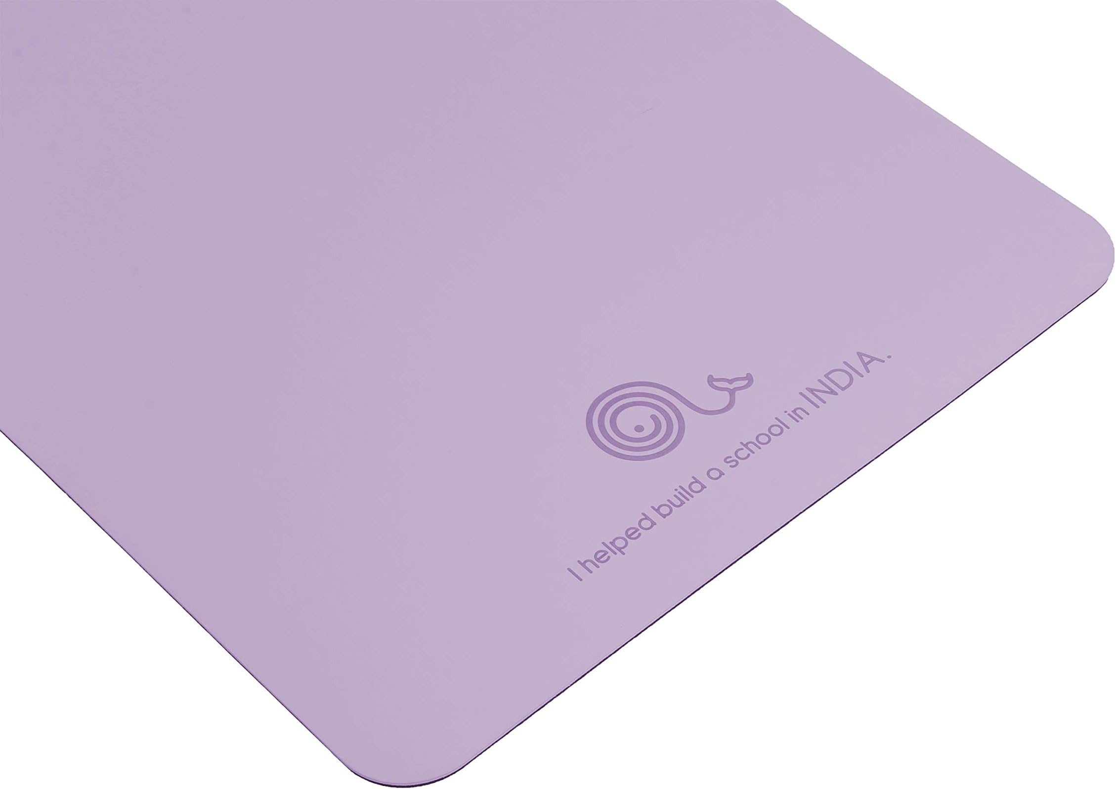 FlowMats TravelFlow non slip yoga exercise mat for home, travel, and hot yoga 2.5mm thin/foldable (Periwinkle Purple)