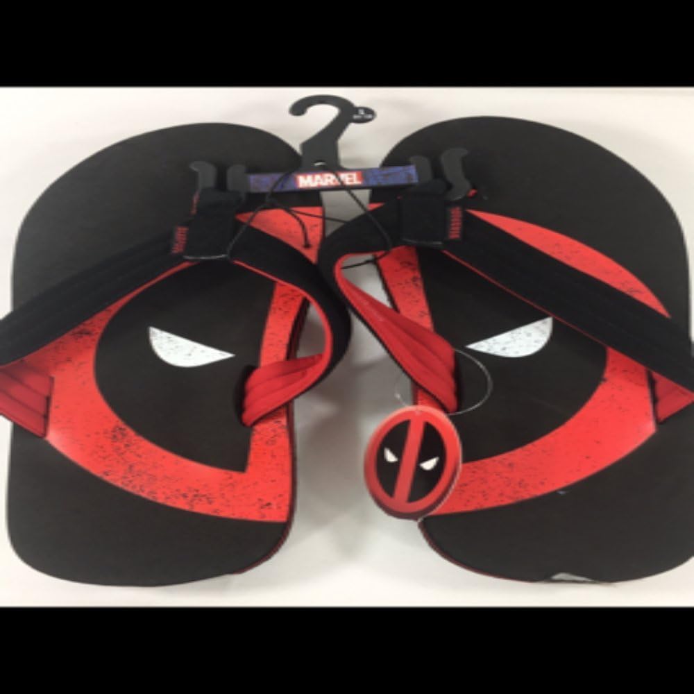 Deadpool Men's Flip Flop Black Size M 910 Amazon.co.uk Shoes & Bags