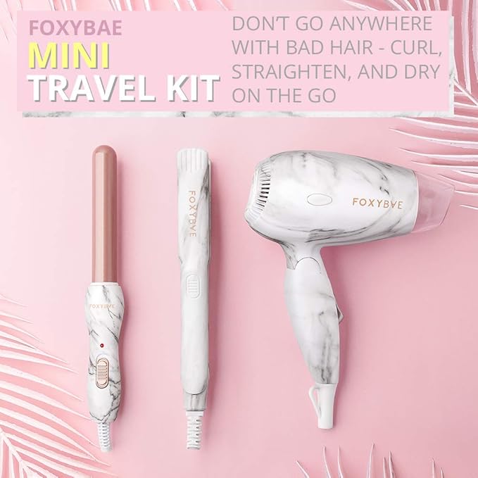 foxybae mini travel curling wand