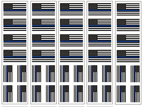 40 Tattoos Thin Blue Line American Flag Police & Law Enforcement Support
