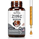 Zinc for Dogs - Dog Zinc Supplement - Helps to Support Healthy Skin, Coat, Immune Health &amp; More - Dog Zinc - Dog Skin and Coat Supplement - Skin and Coat Supplement for Dogs - 1 fl oz - Bacon Flavor