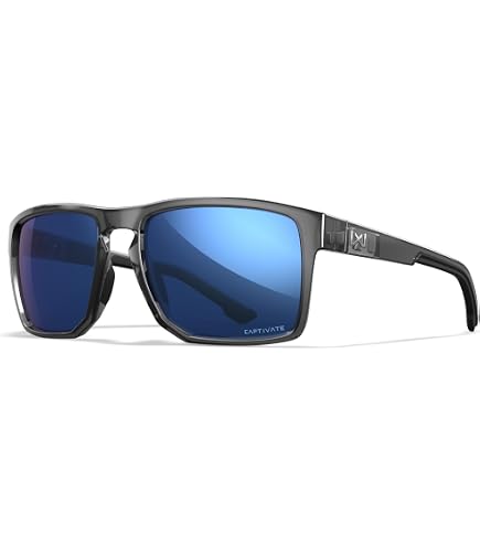 Amazon.com: Wiley X WX Alfa Captivate Polarized Sunglasses, Safety