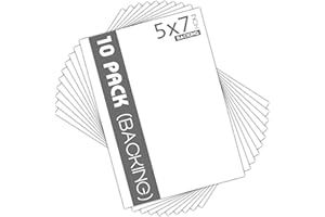 Mat Board Center, 10 Pack 5x7 White Backing Boards, Cardboard for Arts, Prints, Frames, Photos and More