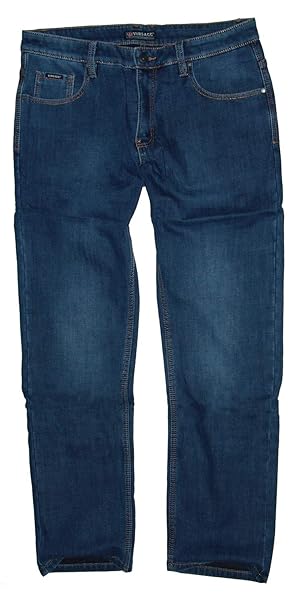 m.g.fashion Herren Thermo Stretch Jeans Hose bis Übergrösse, gefüttert