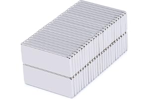 MAGXCENE 50pcs Rare Earth Magnets Bars, Small Rectangular Neodymium Magnets Heavy Duty for Crafts, Refrigerator, Cabinets, Cruise Tool Storage, Industrial, 20x8x1.5 mm