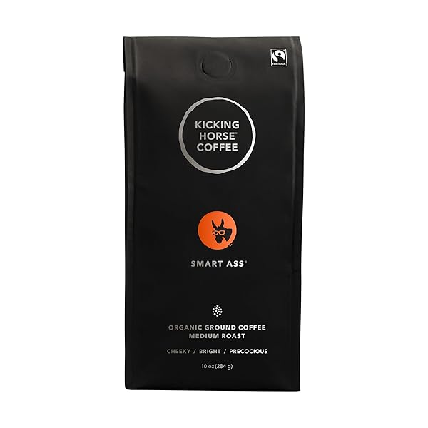 KICKING HORSE COFFEE, SMART ASS, MEDIUM ROAST, GROUND,CERTIFIED...