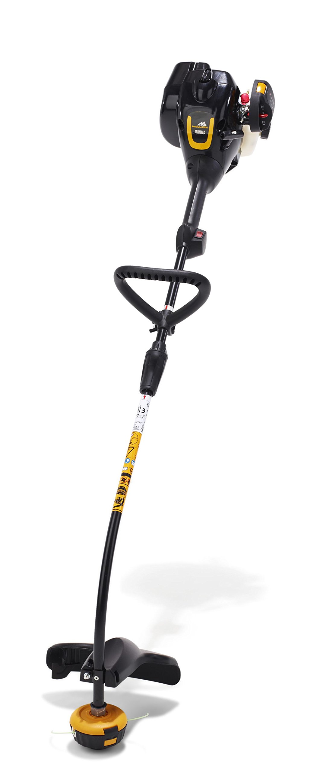 McCulloch TRIMMAC Trimmer: 25cc, 40 cm Working Width, Split Shaft, Double Thread Tracking, Combi Guard, Tap N Go Trimmer Head, Lightweight, Standard