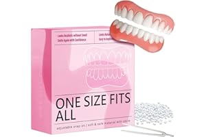 USHJNV Temporary Veneers Kit for Women and Men, Tooth Replacement Kit, Nature and Comfortable Temporary