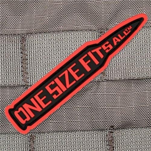 Violent Little Machine Shop 1064 Red/Black One Size Fits All PVC Morale Patch
