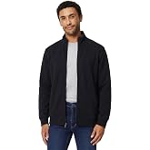Amazon Essentials Men's Full Zip Mock Neck French Terry Sweatshirt, Lightweight
