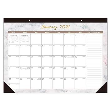 Desk Calendar 2020 2021 17 X 12 Large Monthly Desk Pad Calendar 12 Months Desktop Wall Calendar Planner Runs From April 2020 Through March 2021 Amazon In Office Products Monthly Desk Pad Calendar